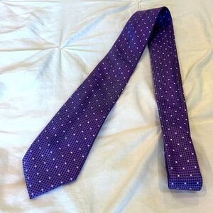 Stafford Essentials Men's Purple Polka Dot Necktie